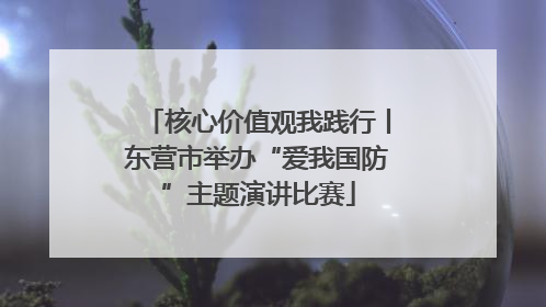 核心价值观我践行丨东营市举办“爱我国防”主题演讲比赛