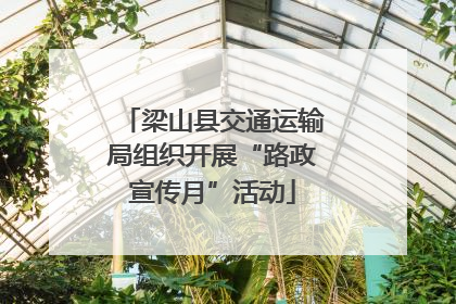 梁山县交通运输局组织开展“路政宣传月”活动