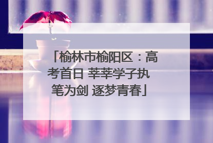 榆林市榆阳区：高考首日 莘莘学子执笔为剑 逐梦青春