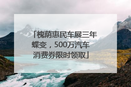 槐荫惠民车展三年蝶变，500万汽车消费券限时领取