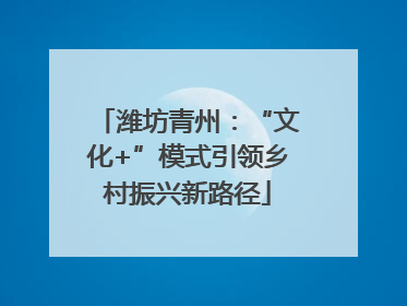 潍坊青州：“文化+”模式引领乡村振兴新路径