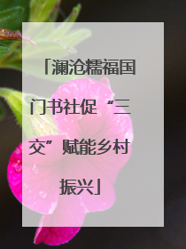 澜沧糯福国门书社促“三交”赋能乡村振兴