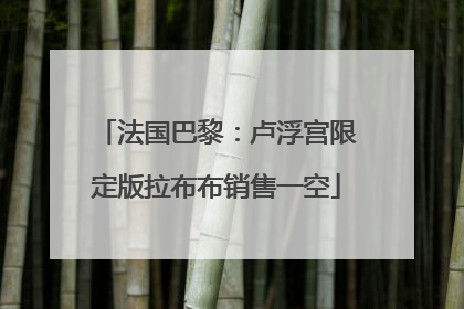 法国巴黎：卢浮宫限定版拉布布销售一空