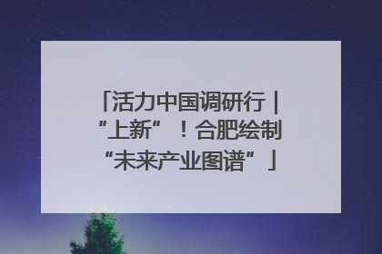 活力中国调研行｜“上新”！合肥绘制“未来产业图谱”