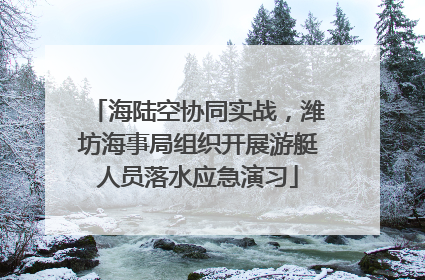 海陆空协同实战，潍坊海事局组织开展游艇人员落水应急演习