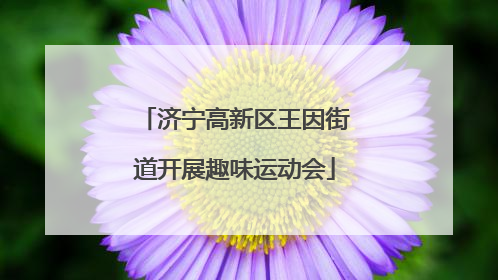 济宁高新区王因街道开展趣味运动会
