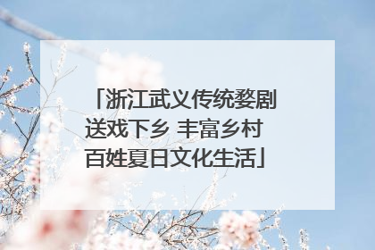 浙江武义传统婺剧送戏下乡 丰富乡村百姓夏日文化生活