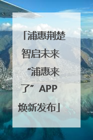 浦惠荆楚 智启未来 “浦惠来了”APP焕新发布
