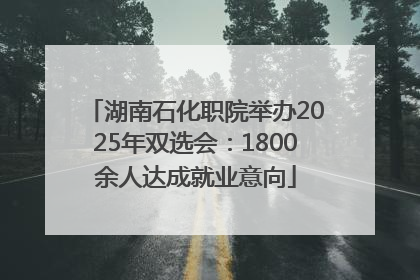 湖南石化职院举办2025年双选会：1800余人达成就业意向