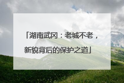 湖南武冈：老城不老，新貌背后的保护之道