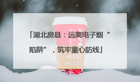 湖北房县：远离电子烟“陷阱”，筑牢童心防线