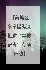 荷塘区：多举措纵深推进“禁种铲毒”专项行动