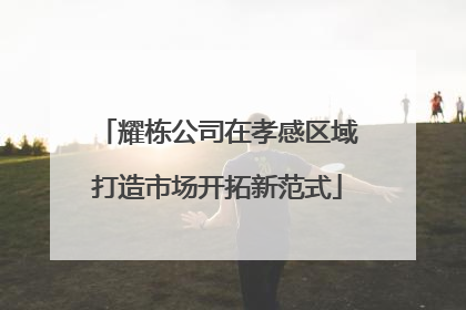 耀栋公司在孝感区域打造市场开拓新范式