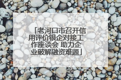 老河口市召开信用评价银企对接工作座谈会 助力企业破解融资难题
