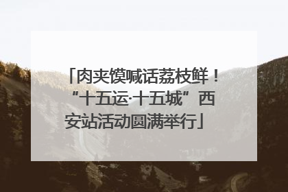 肉夹馍喊话荔枝鲜！“十五运·十五城”西安站活动圆满举行