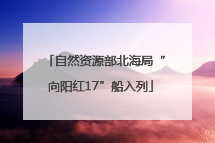 自然资源部北海局“向阳红17”船入列