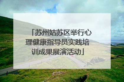 苏州姑苏区举行心理健康指导员实践培训成果展演活动