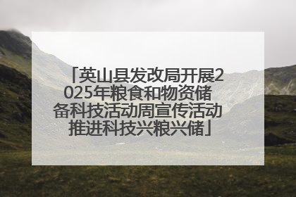 英山县发改局开展2025年粮食和物资储备科技活动周宣传活动 推进科技兴粮兴储
