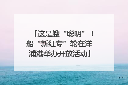 这是艘“聪明”！船“新红专”轮在洋浦港举办开放活动