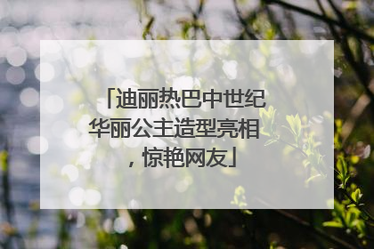 迪丽热巴中世纪华丽公主造型亮相，惊艳网友