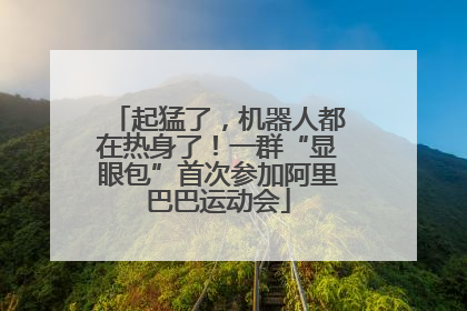 起猛了，机器人都在热身了！一群“显眼包”首次参加阿里巴巴运动会