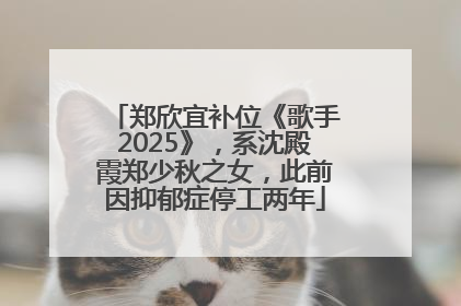 郑欣宜补位《歌手2025》，系沈殿霞郑少秋之女，此前因抑郁症停工两年