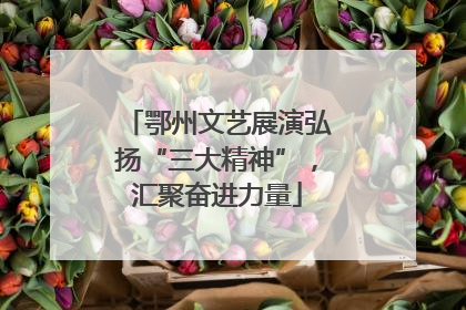 鄂州文艺展演弘扬“三大精神”，汇聚奋进力量