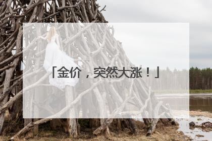 金价，突然大涨！