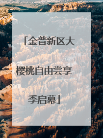 金普新区大樱桃自由尝享季启幕