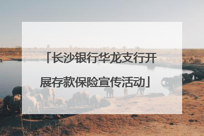 长沙银行华龙支行开展存款保险宣传活动