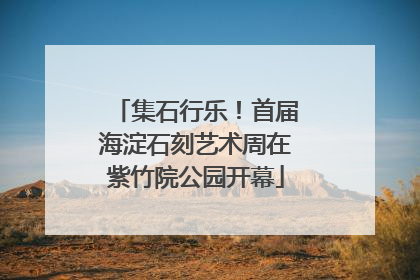 集石行乐！首届海淀石刻艺术周在紫竹院公园开幕