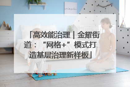 高效能治理｜金耀街道：“网格+”模式打造基层治理新样板