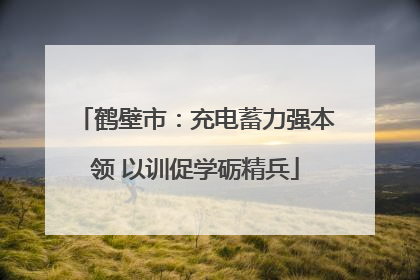 鹤壁市：充电蓄力强本领 以训促学砺精兵