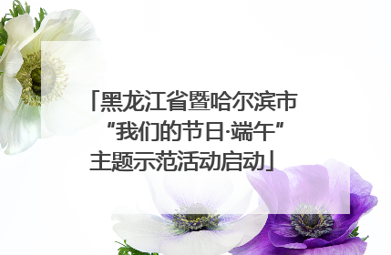 黑龙江省暨哈尔滨市“我们的节日·端午”主题示范活动启动