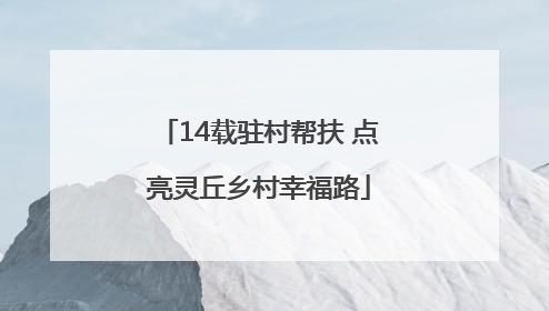 14载驻村帮扶 点亮灵丘乡村幸福路
