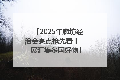 2025年廊坊经洽会亮点抢先看丨一展汇集多国好物
