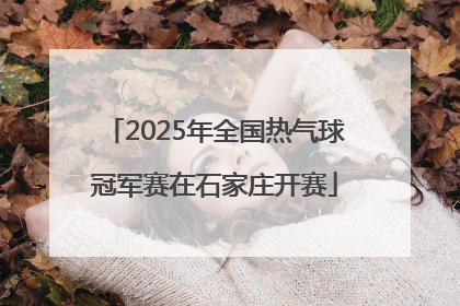 2025年全国热气球冠军赛在石家庄开赛