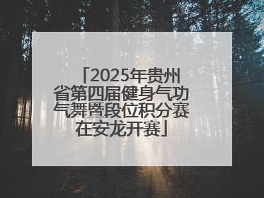 2025年贵州省第四届健身气功气舞暨段位积分赛在安龙开赛