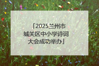 2025兰州市城关区中小学诗词大会成功举办