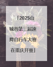2025山城巷第三届速降自行车大赛在重庆开赛