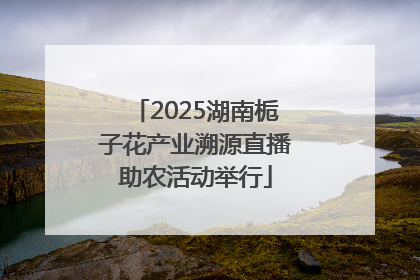 2025湖南栀子花产业溯源直播助农活动举行
