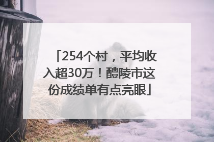 254个村，平均收入超30万！醴陵市这份成绩单有点亮眼
