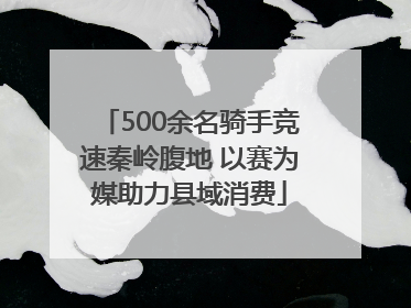 500余名骑手竞速秦岭腹地 以赛为媒助力县域消费